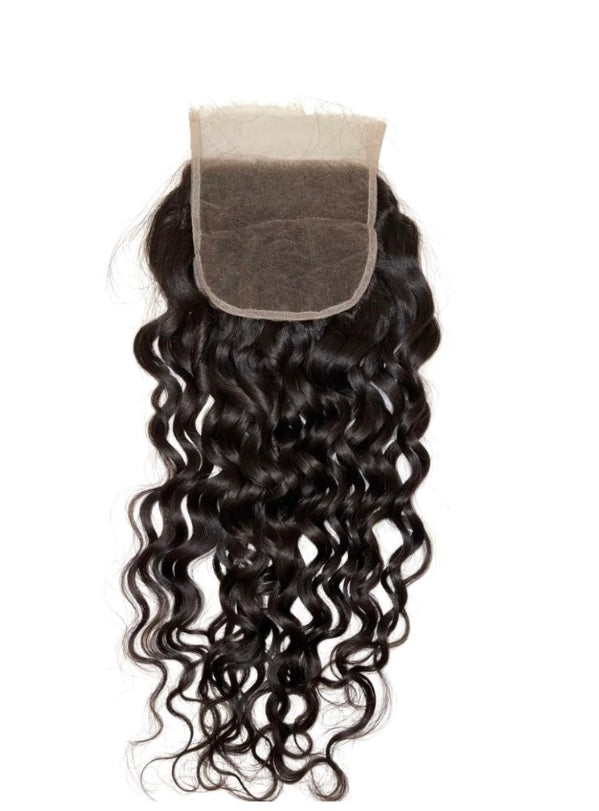 Raw Vietnamese 4x4 Natural Curly Lace Closure
