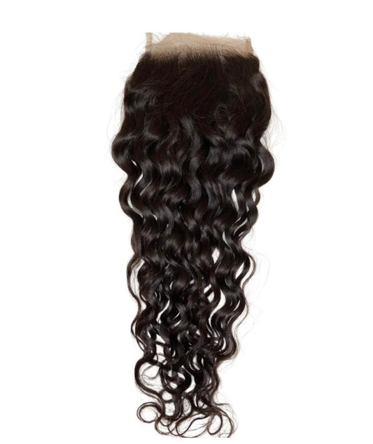 Raw Vietnamese 4x4 Natural Curly Lace Closure