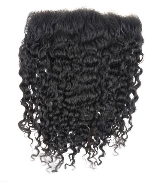 Raw Vietnamese 13x4 Natural Curly Frontal