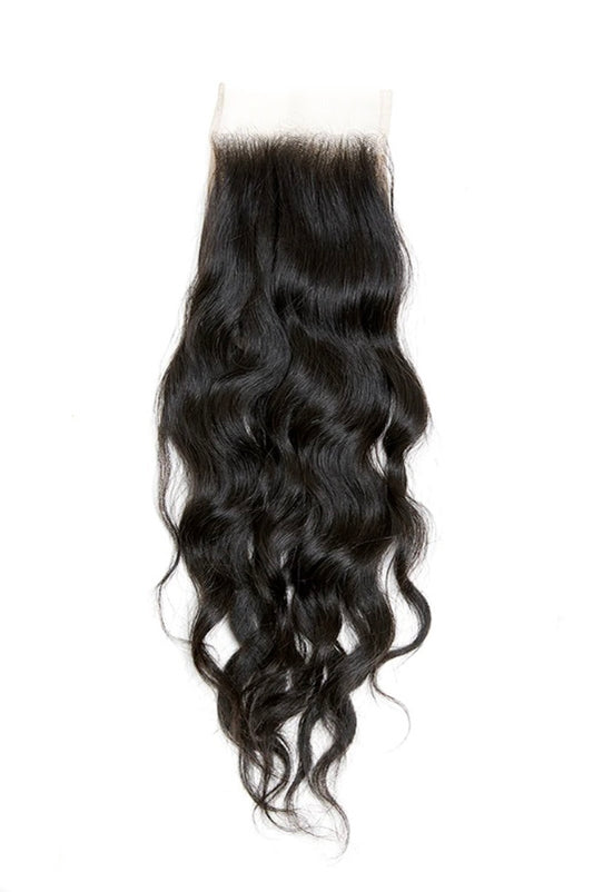 Raw Vietnamese 4x4 Natural Wavy Lace Closure