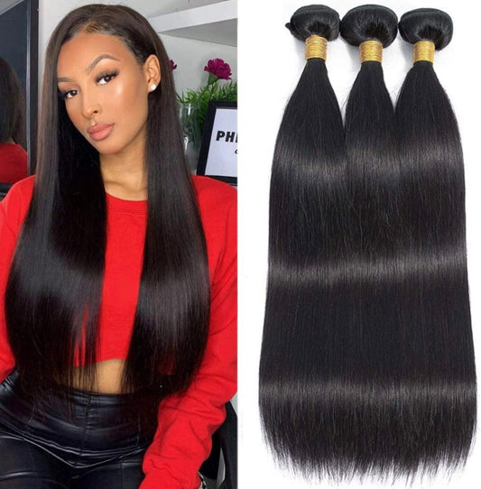 Three Straight Virgin Hair Bundles